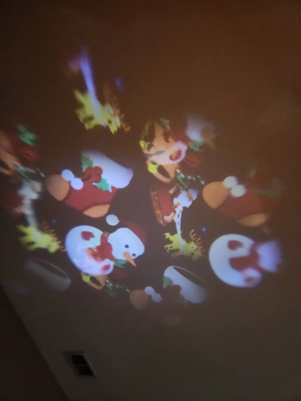 Projector Led Tree Top Star with 6 disk . Open Box